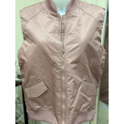 veste sans manches rose